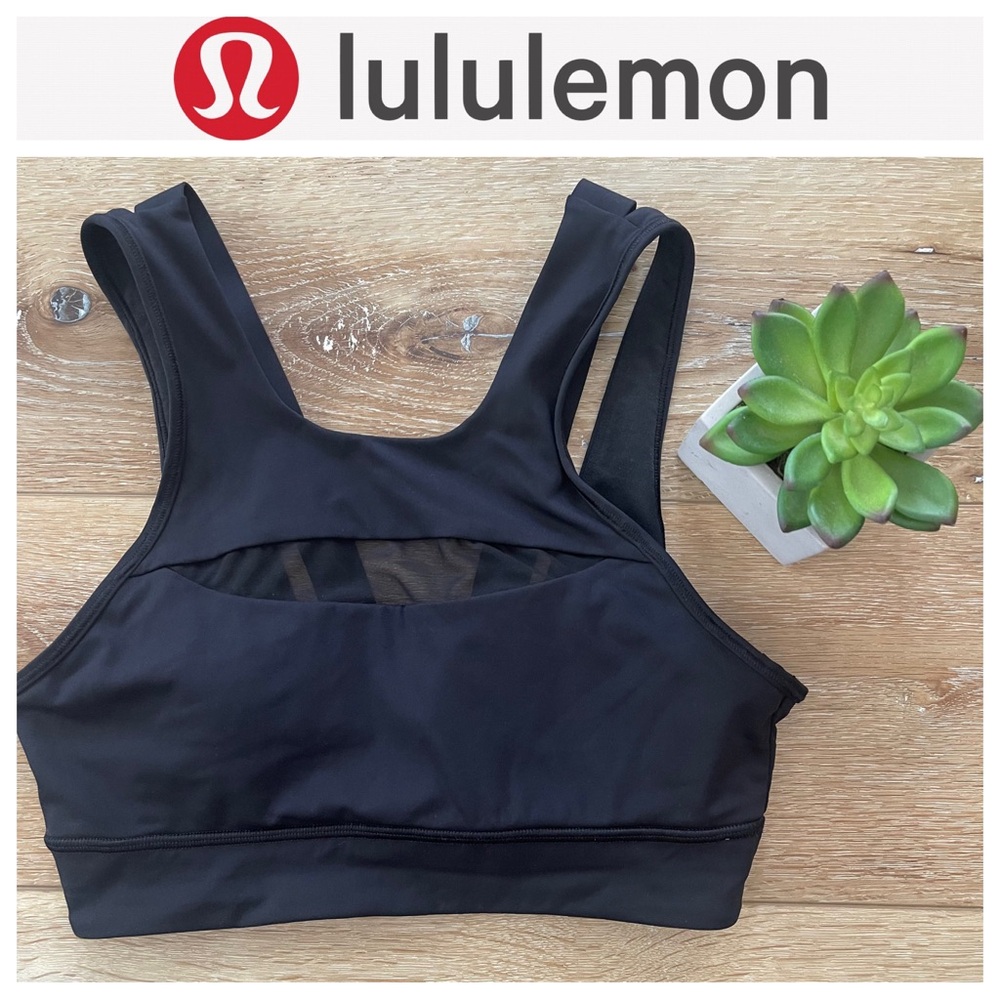 EUC Lululemon Black Sport Bra - Size 6